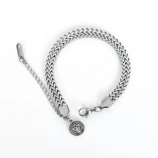 Fenerbahce Fb Knitted Steel Bracelet
